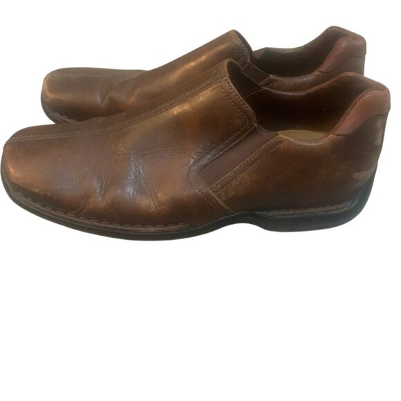 COLE HAAN LEATHER MEN'S SLIP ON LOAFERS SHOES CHESTNUT 9.5 M - Picture 3 of 9